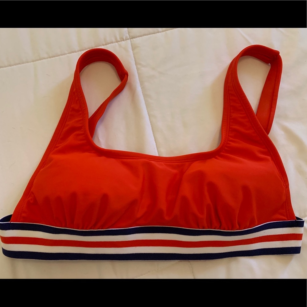 Red bikini top